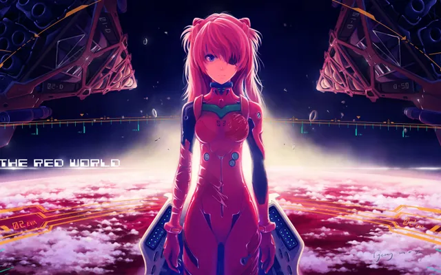 Asuka Langley — NGE Classique — Wallpaper Neon Genesis Evangelion