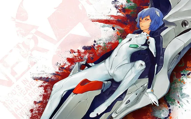 Rei Ayanami — Anime Art — Wallpaper Neon Genesis Evangelion