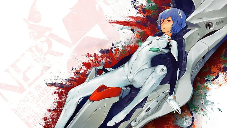 Rei Ayanami — Anime Art Rei Ayanami — Anime Art — Wallpaper Neon Genesis Evangelion