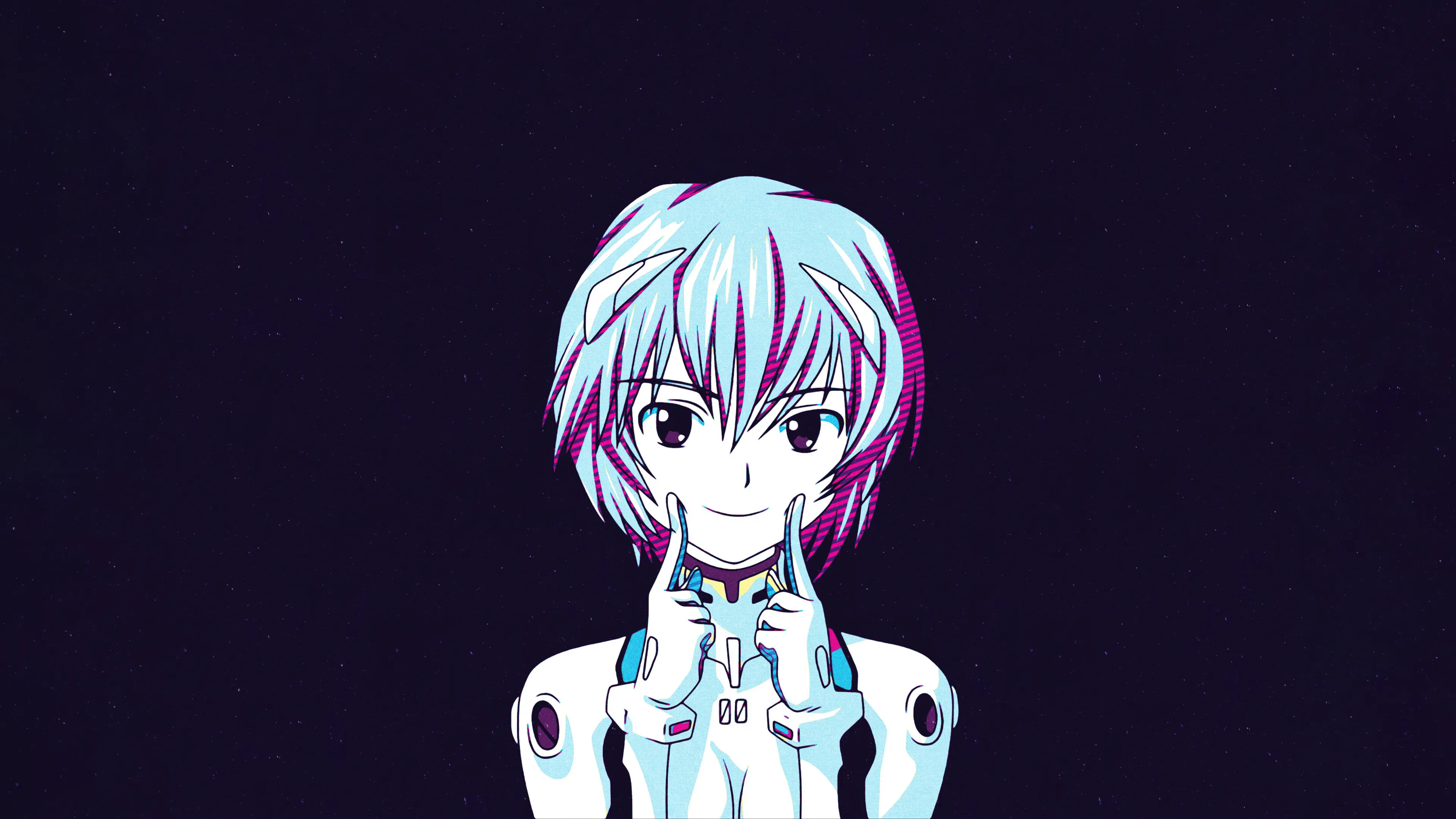 Rei Ayanami — Artwork 4K Rei Ayanami — Artwork 4K — Wallpaper Neon Genesis Evangelion