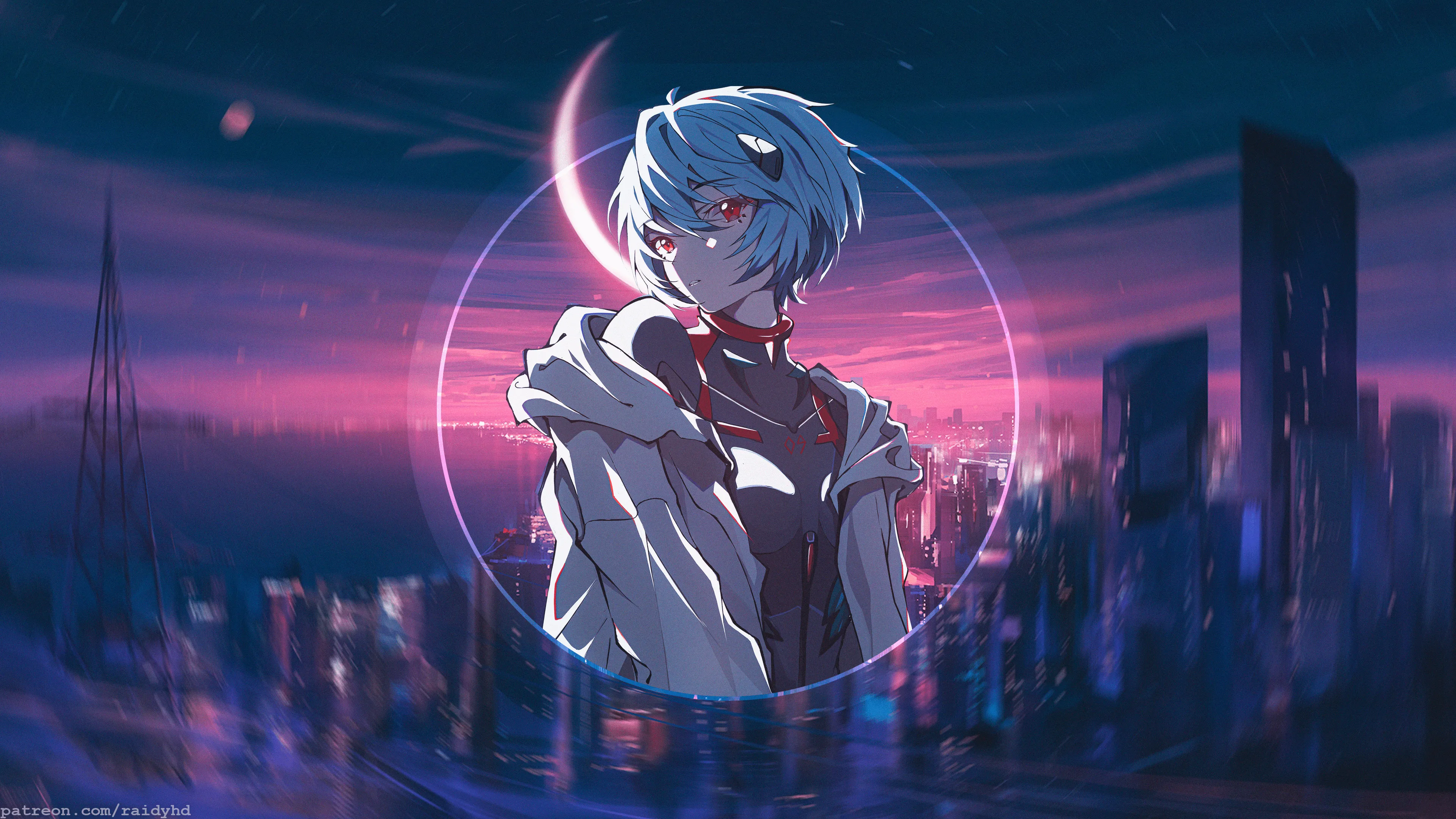 Rei Ayanami — Evangelion 4K Rei Ayanami — Evangelion 4K — Wallpaper Neon Genesis Evangelion
